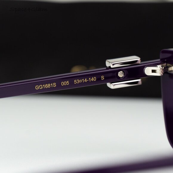 Gucci Women Sunglasses Violet Mirror Cat Eye GG1681S 005 BRAND NEW main image 7